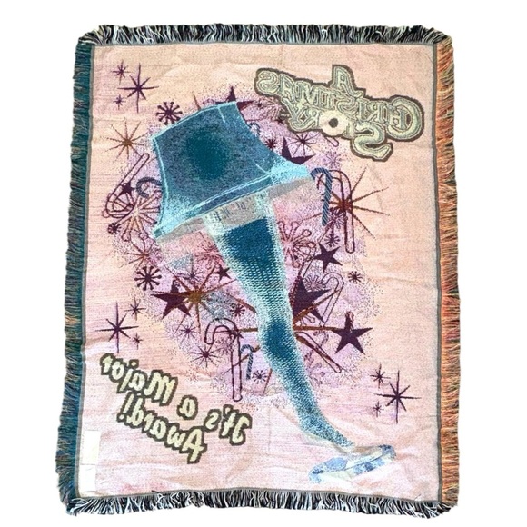 Northwest 2010 Christmas Story “It’s A Major Award” Holiday Lamp Throw Blanket - Picture 4 of 7